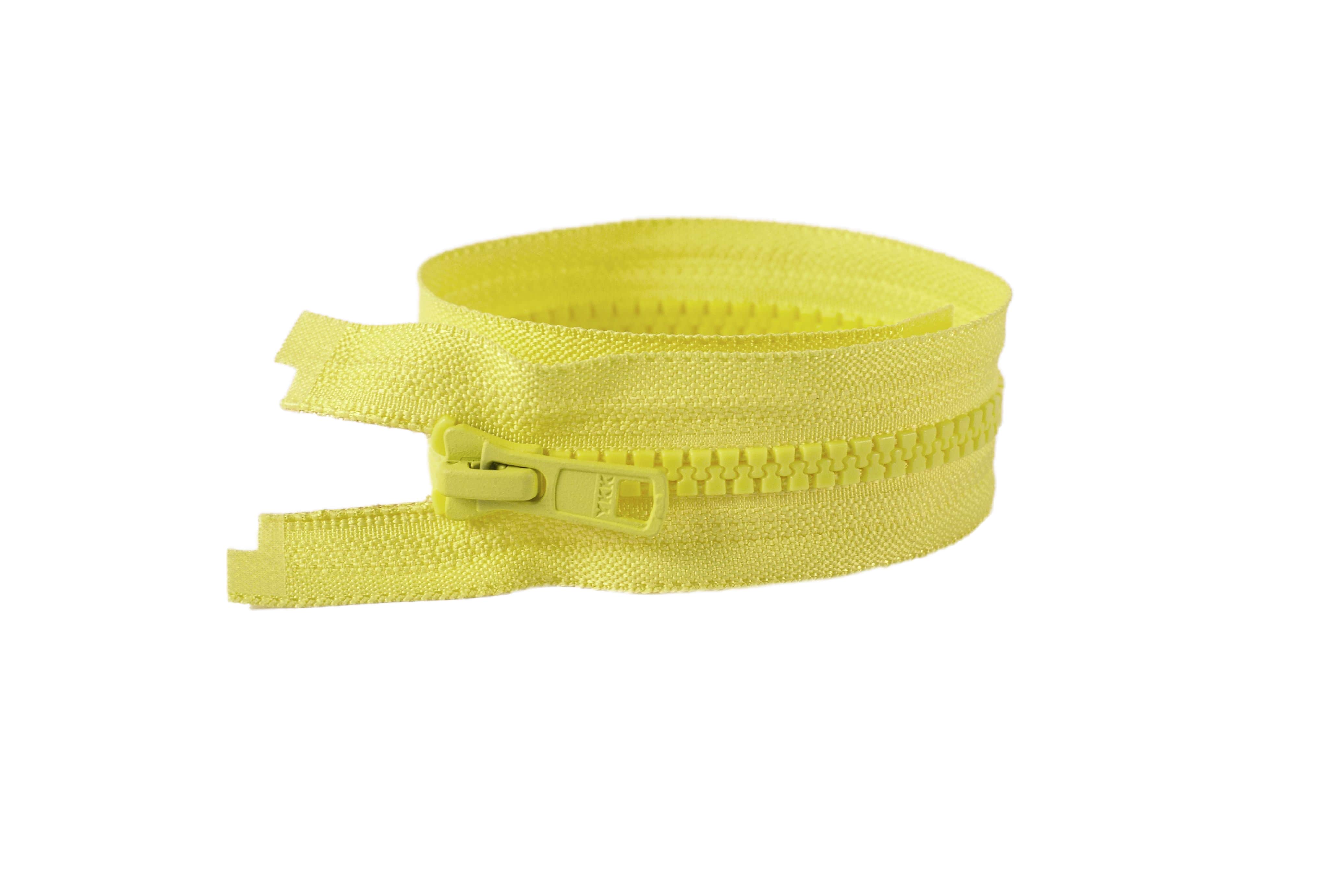 Zip kostěný dělitelný VISLON® sytě žlutá 50 cm YKK