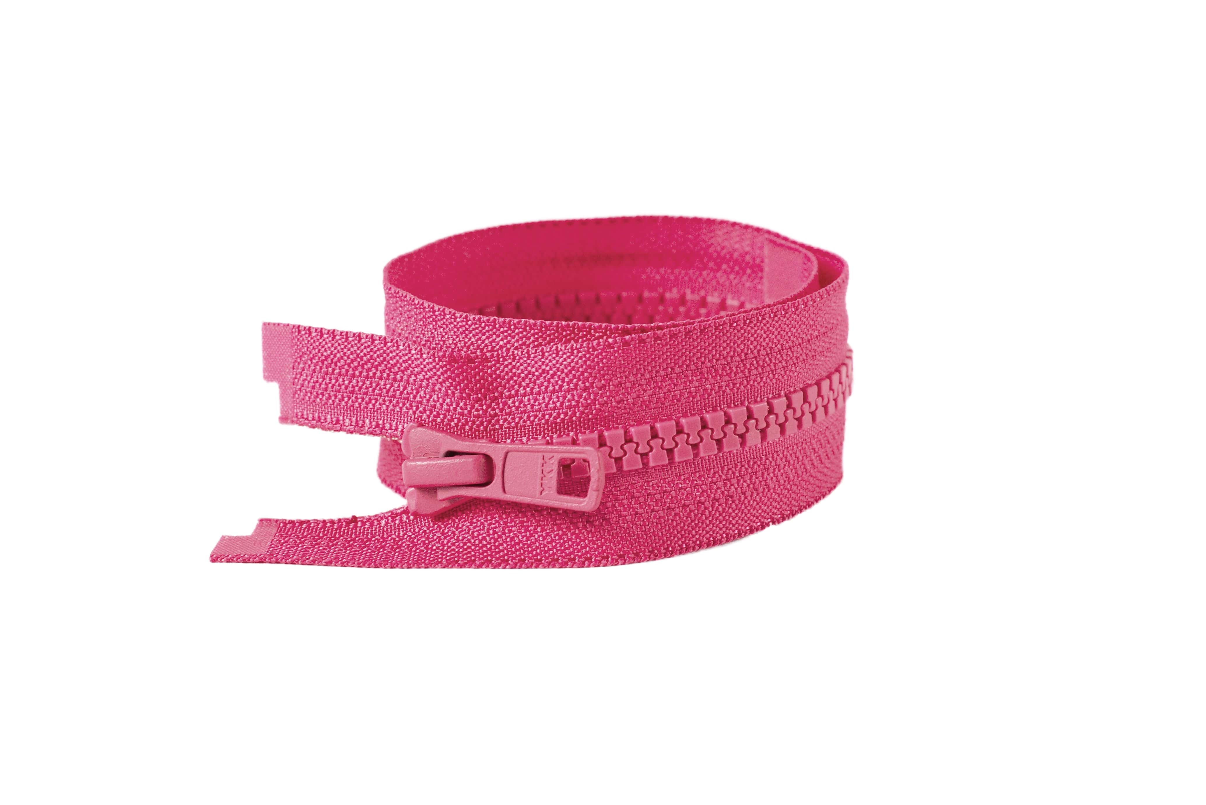 Zip kostěný dělitelný VISLON® fuchsiová 70 cm YKK
