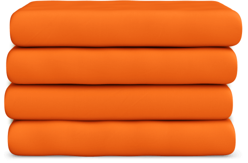 Oranžový bavlněný úplet